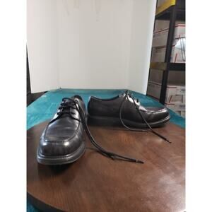 Baxter Shoes Size 9.5 D Mens Black Leather Lace Up Casual Dress Boat Work